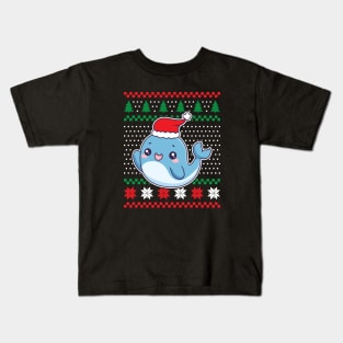 Ugly Christmas Sweaters Cute Whale Kids T-Shirt